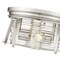 Z-Lite Cape Harbor 2 Light Flush Mount, Brushed Nickel & Clear 491F2-BN - alternate 2